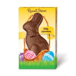 Russell Stover Solid Milk Chocolate Flatback Rabbit, 11 oz.