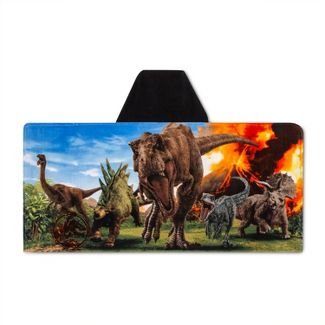 Jurassic World Hooded Bath Beach Pool Towel Wrap | T-rex | Volcano | Stegasaurus | Triceratops | Raptor