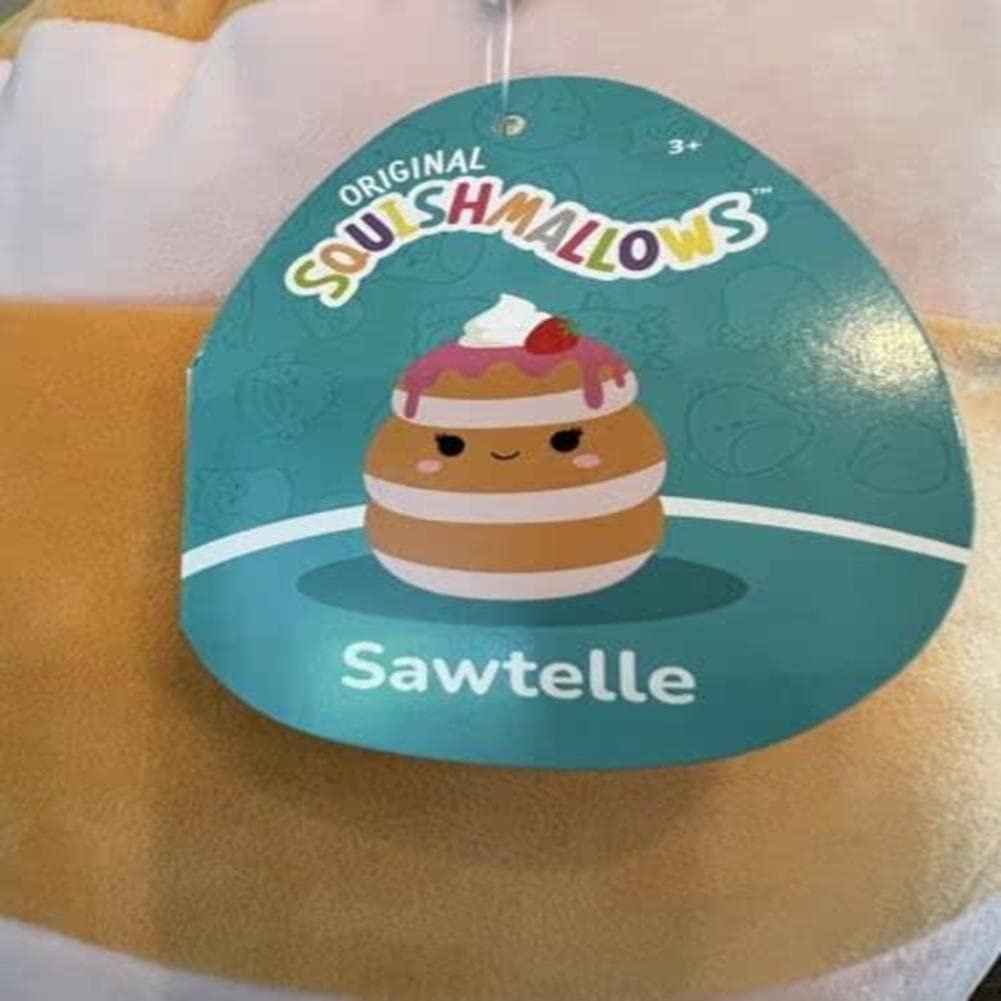 Squishmallows Rare 18-Inch Original Sawtelle Strawberry Shortcake Pancakes 18” Plush - Add Sawtelle to Your Squad, Ultrasoft Stuffed Animal Large Plush Toy, Official Kellytoy Plush