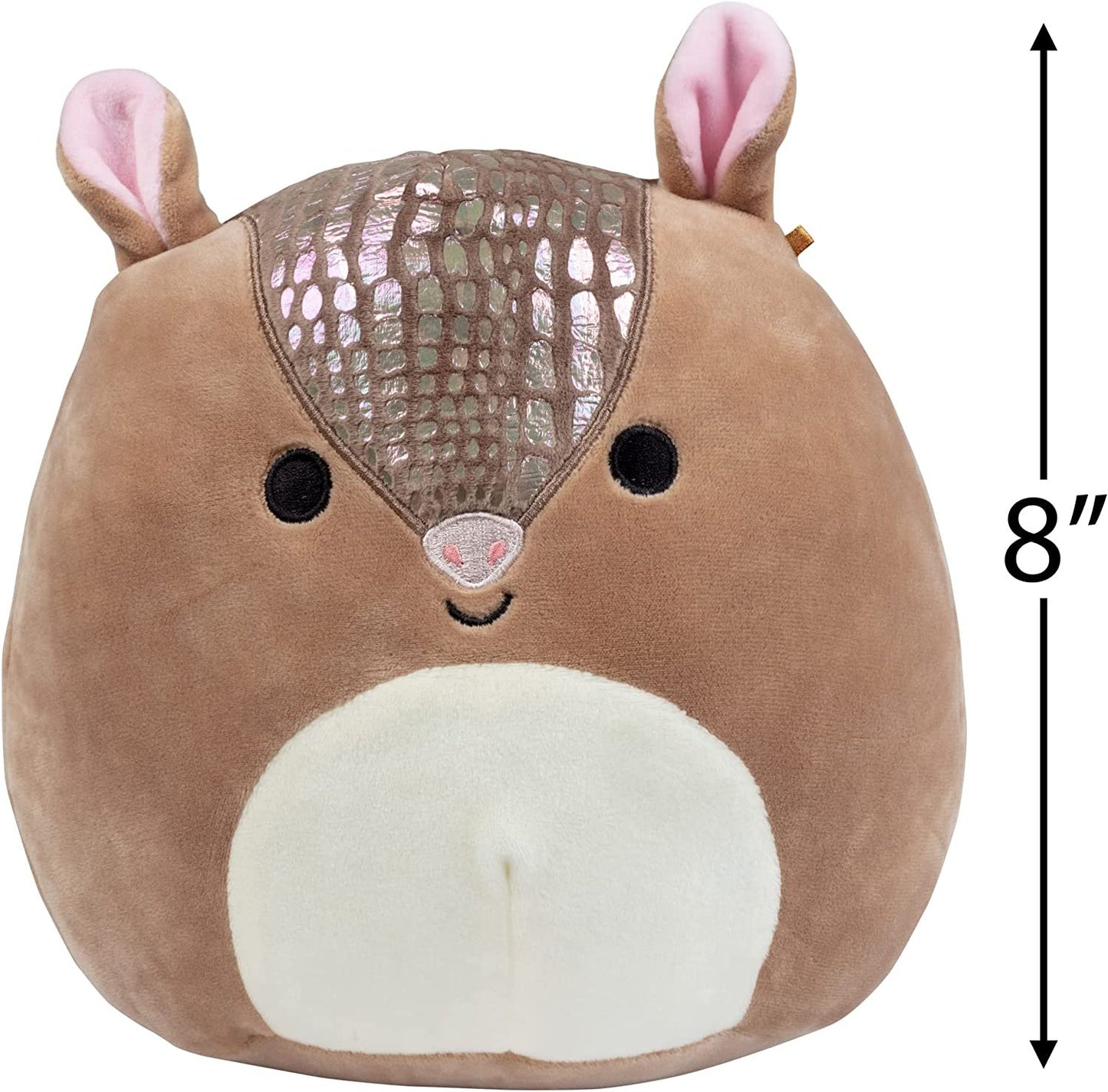 Squishmallow 8" Thompson The Armadillo - Official Kellytoy Plush - Cute and Soft Armadillo Stuffed Animal Toy - Great Gift for Kids