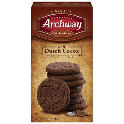 Archway Dutch Cocoa Soft Cookies, Pack of 4