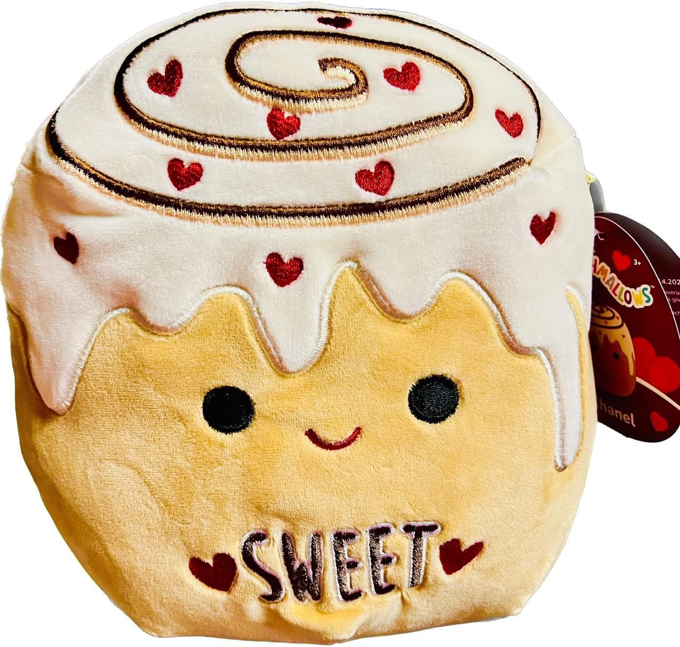 Squishmallows 8-Inch Plush - Join The 2023 Valentine's Day Squad Stuffed Animal Toys Chanel Cinnamon Roll