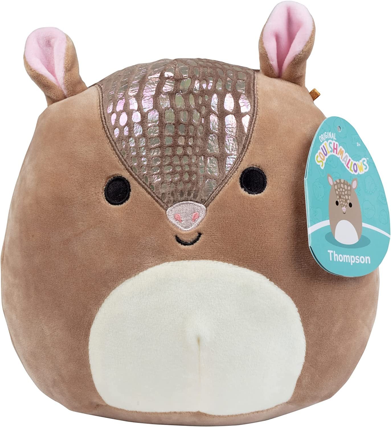 Squishmallow 8" Thompson The Armadillo - Official Kellytoy Plush - Cute and Soft Armadillo Stuffed Animal Toy - Great Gift for Kids