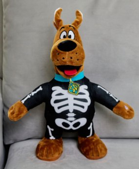 Scooby Doo Skeleton Costume Motion Plush, 14"