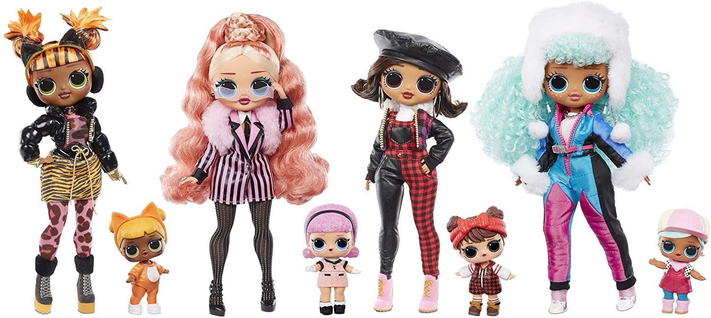L.O.L. Surprise! O.M.G. Winter Chill ICY Gurl Fashion Doll & Brrr B.B. Doll with 25 Surprises (570240)