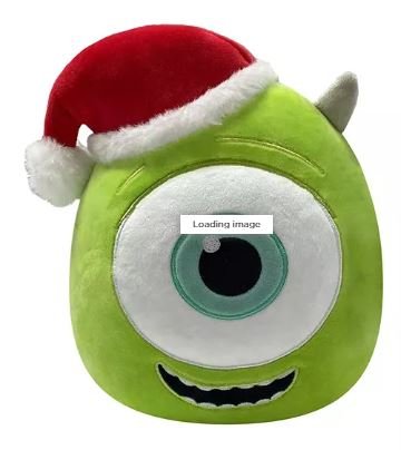 Squishmallows Santa Hat Mike and Sulley with Earmuffs, Set of 2, Holiday Mike & Sulley 8" Set