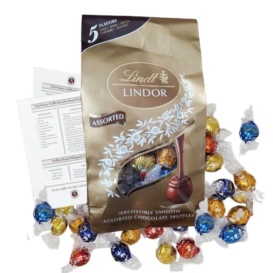 Putt Pantry Truffles Assorted Chocolate Giftable Bag - 5 Truffle Varieties- 1 lb  15.7 oz - Includes Truffle Recipe Card
