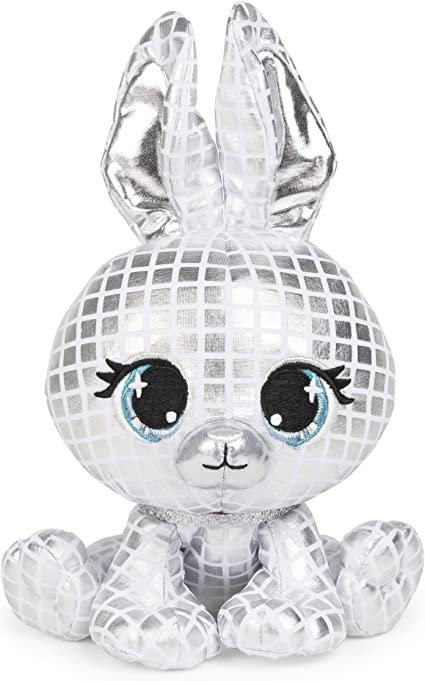 GUND P.Lushes Designer Fashion Pets B.G. Night Rabbit Stuffed Animal Soft Plush, 6-inch Height, Silver Metallic