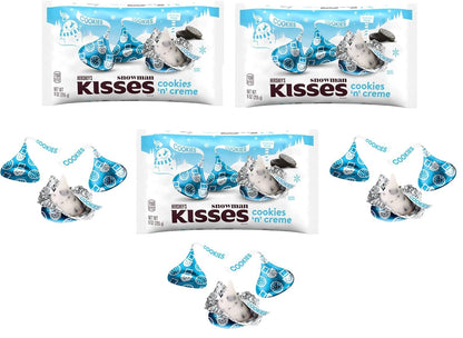Hershey's Kisses Snowman Cookies 'n' Crème Christmas Candy, 27oz Total , Holiday Treat