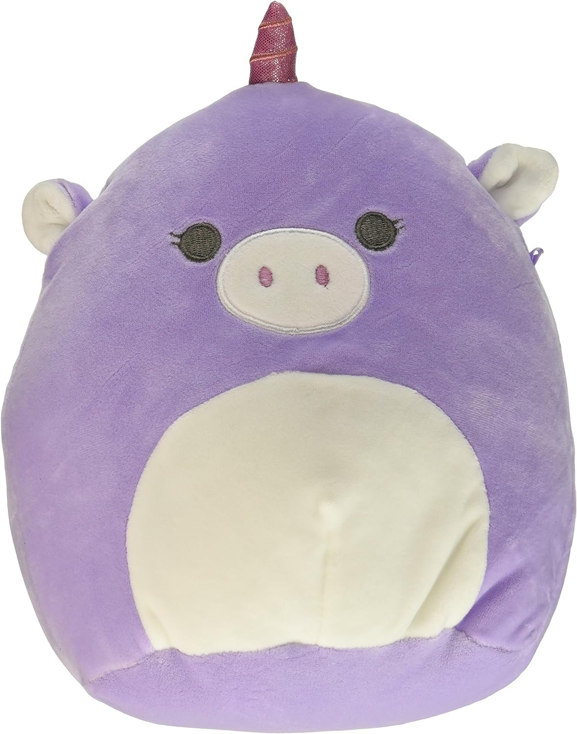 Squishmallows 8" Mia the Purple Unicorn, Baby with Rattle