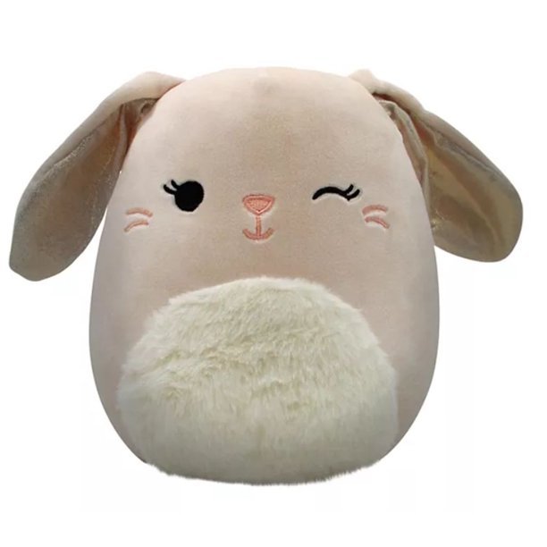 Squishmallows 8 inch Satine the Fuzzy Belly Pink Bunny