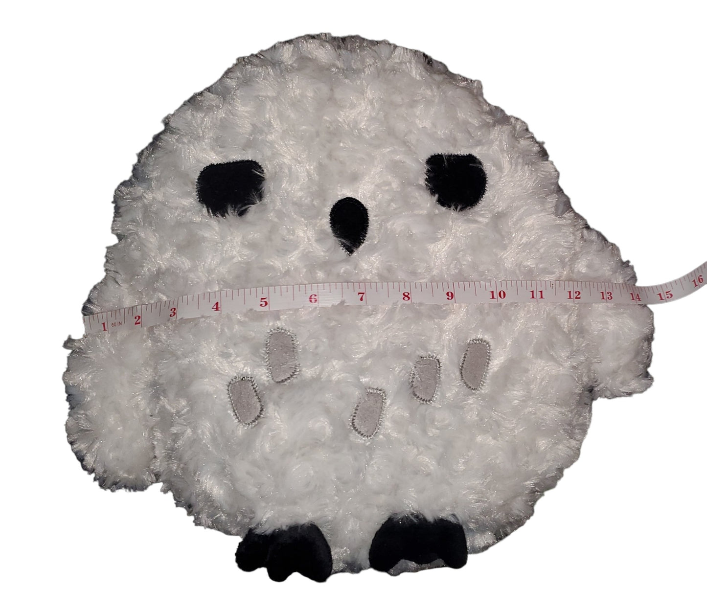 Harry Potter Hedwig Snowy Owl Decorative Pillow Style White Plush Pet, 12 inch
