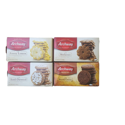 Cookie Collection of Archway Favorites| Frosty Lemon | Soft Molasses|Iced Oatmeal|Soft Dutch Cocoa|