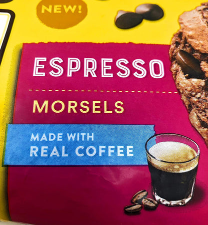 Nestle Toll House Espresso Baking Chip Morsels Bulk Pack of 6 Bags - 9 oz Per Bag - 54 oz Total - Made with Real Coffee