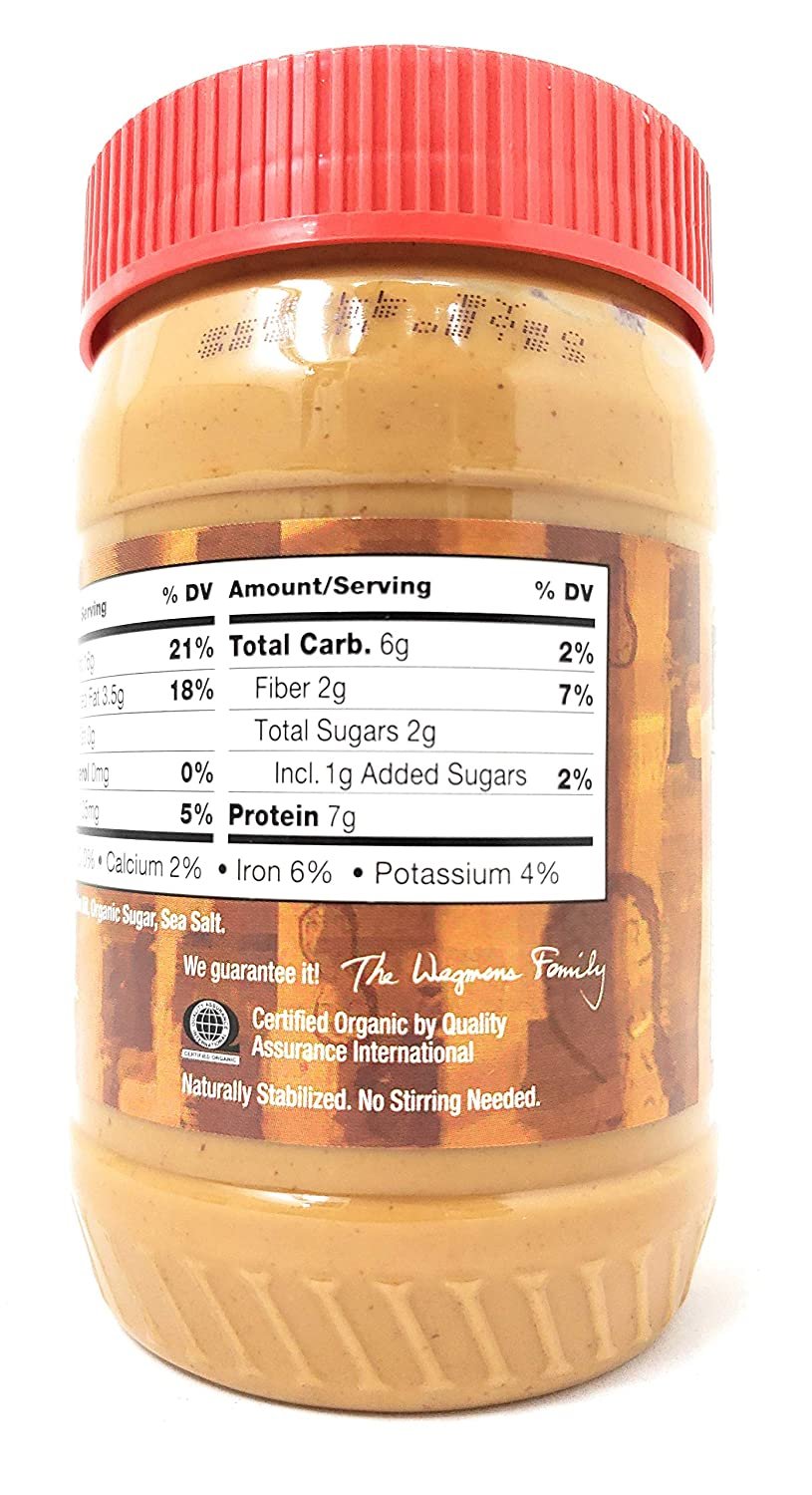 Wegmans Organic Crunchy Peanut Butter Spread (2 Pack, Total of 32fl.oz)