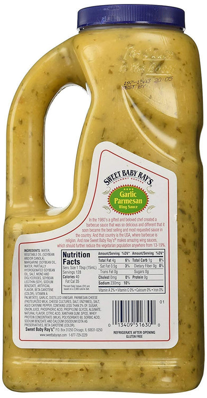 Sweet Baby Ray's Garlic Parmesan Wing Sauce - 64 Oz. Jug (2-Pack)