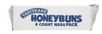 Putt Pantry Combo - 8 Individually Wrapped Taskykake Iced Honey Buns and 8 Individually Wrapped Tasykake Glazed Honey Buns