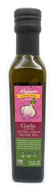 Wegmans Garlic Flavored Extra Virgin Olive Oil 8.5 Fl oz (250 ml)