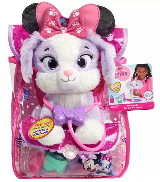 Minnie Disney Junior Mouse On-The-Go Pet Vet Backpack