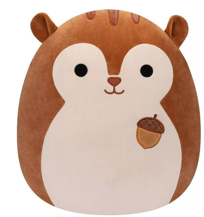 Squishmallows 16" Sawyer the Brown Squirrel with Acorn Plush Toy