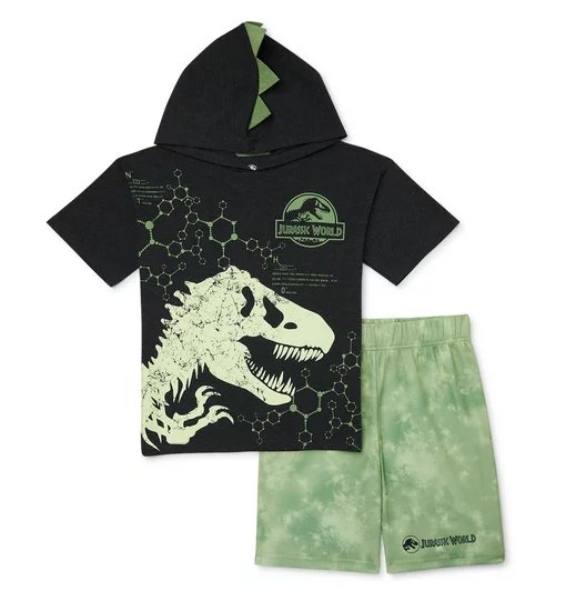 Jurassic World Boys Cosplay Top and Short Set, 2-Piece, Size 8