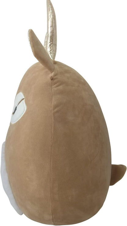 Squishmallows Rare Kieli Antelope 12 inch Super Soft Plush Animal, Tan wish Plush White Belly and Gold Horns