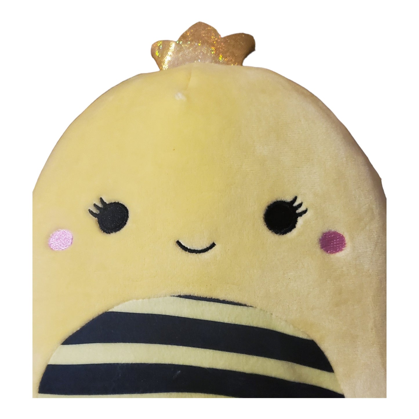 Squishmallows 8" Sunny the Queen Bee with Gold Sparkle Wings and Crown, Special Edition Official Kellytoy