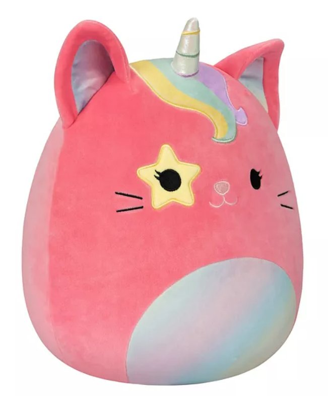 Squishmallows 12" Sienna The Caticorn Super Soft Pink Plush with Star Eye Patch