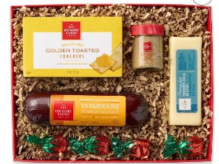 Hickory Farms Farmhouse Flavors Selection, 12.25 oz, Summer Sausage, Mission Jack Cheese, Belgian Ale Mustard, Crackers and More