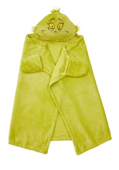 The Grinch Hooded Blanket