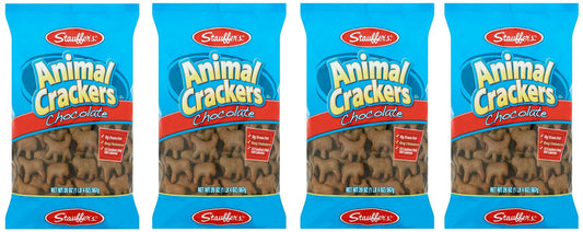 Stauffer's, Animal Crackers, Chocolate, 20oz Bag (Pack of 4)