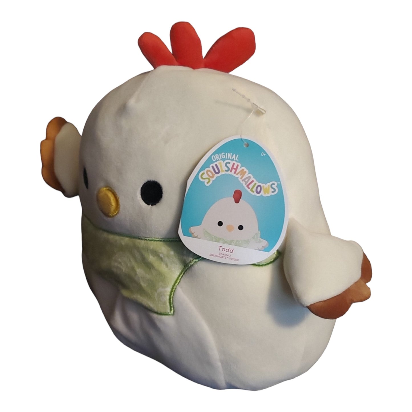 Squishmallows Chicken Todd with Bandana 9 inch Plush, Special Spring Edition