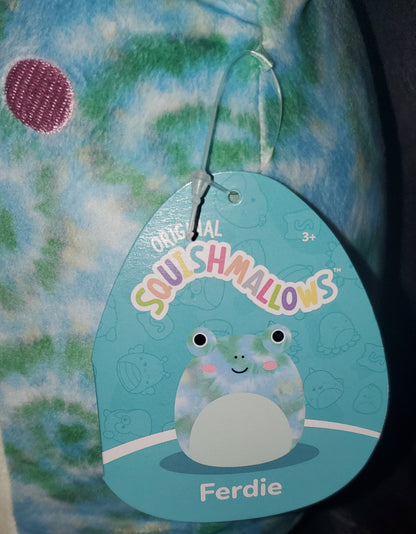 Squishmallow Official Kellytoy Ferdie Tie Dye Frog | 8 Inch | Ultra Plush Toy