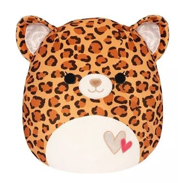 Squishmallows Valentine Edition Cheetah Maria 16 inch Special Edition Plush Animal with Hearts