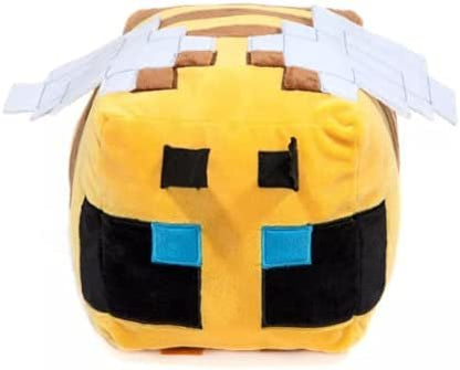 Minecraft Bee Kids Bedding Plush Cuddle and Decorative Pillow Buddy, Microfiber, Yellow, Mojang, Gaming Bedding